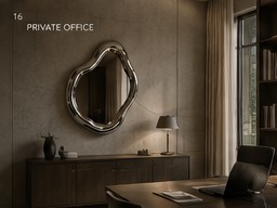 BLOWNMIRROR in a private office